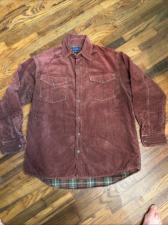 J. Crew Jackets & Blazers - J. Crew Burgundy Corduroy Shirt Jacket